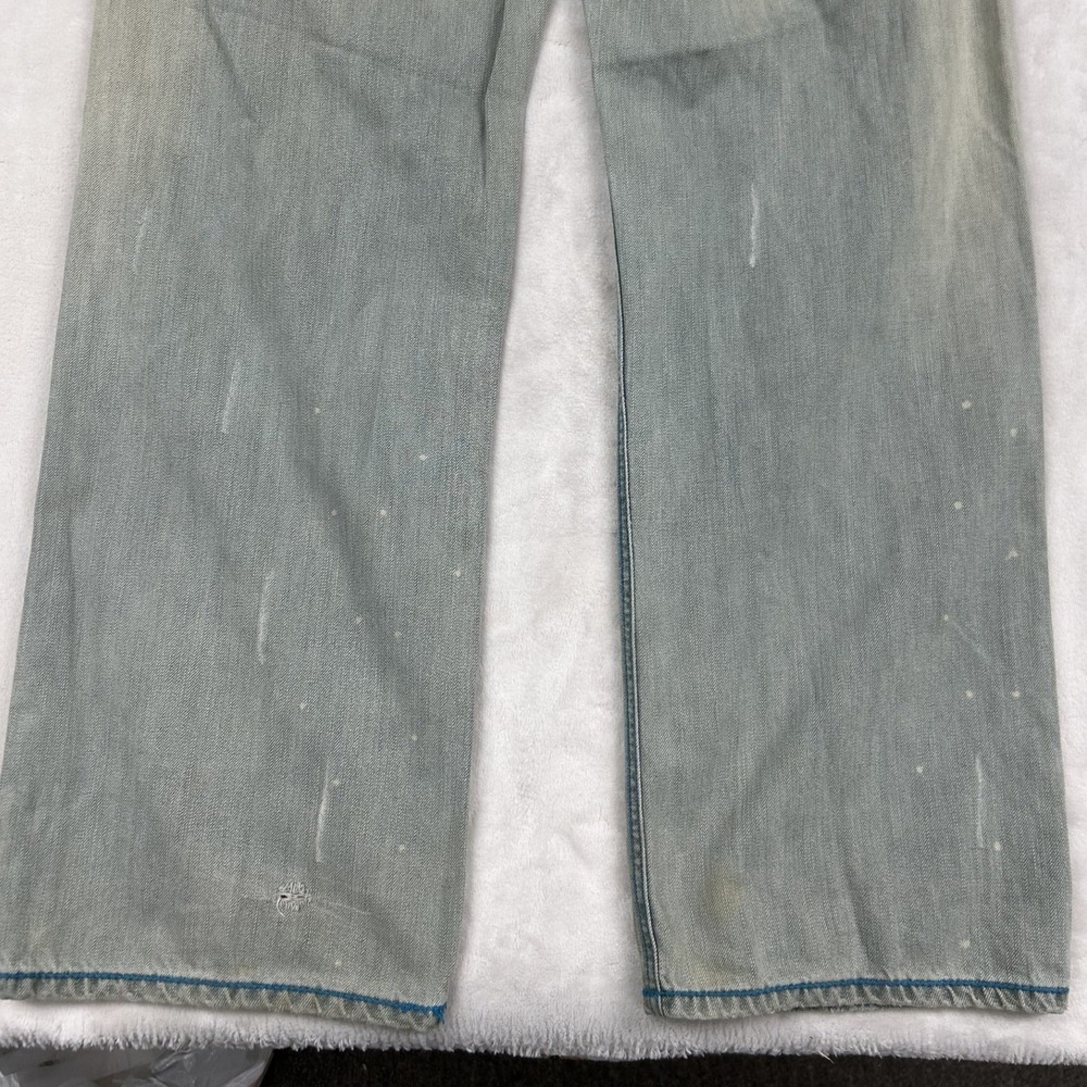 Coogi Jeans Mens 36x34 Light Wash Graphic Embroidered Back Pockets Streetwear - Picture 8 of 9